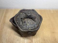 63.備前焼 宝瓶 登り窯 梅 六角 手びねり 急須 - メルカリ
