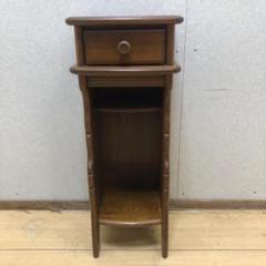 美品 カリモク 電話台 オールドカリモク アンティーク 88192-1-③ 美品 カリモク 電話台 オールドカリモク アンティーク 88192-1