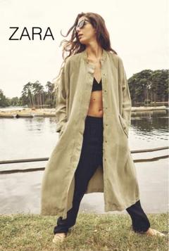 ZARA ピーターパンカラーペタルコート