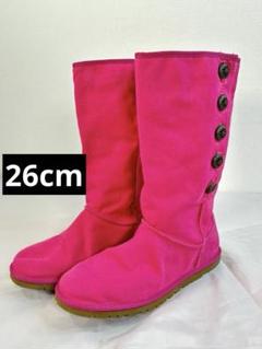 UGG ブーツ ボタンアップ ピンク S/N 1002409 26cm UGG ブーツ ボタンアップ ピンク S/N 1002409 26cm