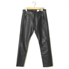 イエスタデイズトゥモロー　レザーパンツ 定価37400円 新品 YOKE 21AW HIGH WAIST BELTED PANTS ハイ