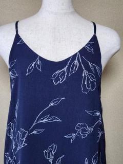 【購入前に連絡願います】LEPSIM キャミ花柄ワンピース /ネイビー M 古着