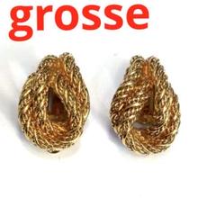 grosse イヤリング　ゴールド　楕円