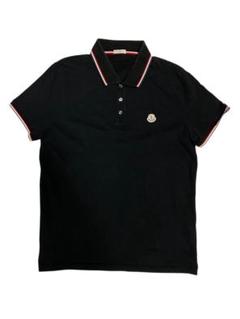 me　MONCLER(モンクレール)ポロシャツ ブラック メンズ Lサイズ MONCLER モンクレール 半袖 ポロシャツ メンズ クレリック ロゴ