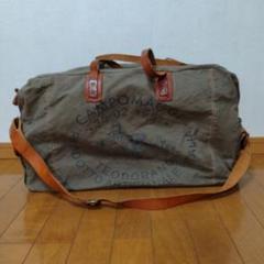 美品】CAMPOMAGGI カーキ ボストンバッグ - メルカリ