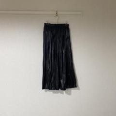 earth music&ecology♥ロングスカート・合皮ブラックＦのサムネイル