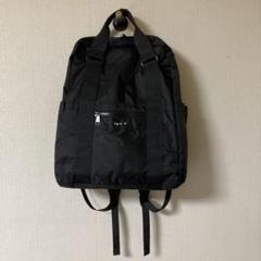 【極美品】アニエスベー☆現行　ナイロン　リュック　チャーム付　ブラック 極美品】アニエスベー☆現行ナイロンリュックチャーム付ブラック