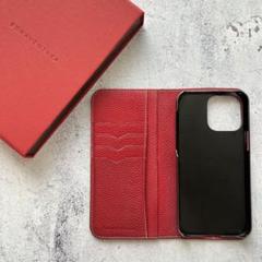 BONAVENTURA ボナベンチュラiPhone14promaxケース レッド