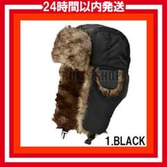 C043 フライトキャップ パイロットキャップ　ブラック　黒 Yct