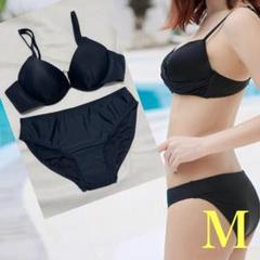 M 新品未使用　水着　ビキニ　セパレート　レディース　ブラック　黒　シンプル