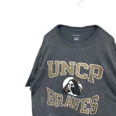 UNCP BRAVES チャンピオンchampion 半袖Tシャツ　グレーXL