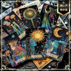 在庫2点✨金縁ver✨超美麗イラスト✨夜空と星の魔法の庭の神秘のタロットカード