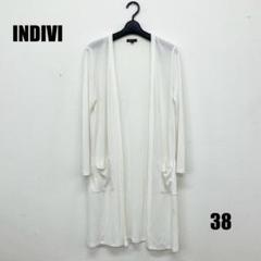 〇0086M〇 INDIVI 長袖カーディガン 女性