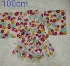Bee des Bee 花柄 浴衣ドレス 100cm