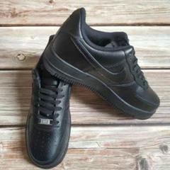 【黒24cm】ナイキ エアフォース1 ロー ホワイト07NIKE FORCE 1