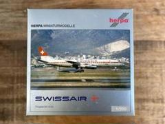 SWISSAIR スイスエア　Douglas DC-8-53　ヘルパ　1/200 Yahoo!オークション - 1/200 Herpa スイス航空 Swiss Air DC-8