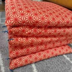 美品】赤系 座布団5枚セット - メルカリ