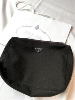 PRADA／プラダ 三角ロゴポーチ（クラッチ）ショッパー付き