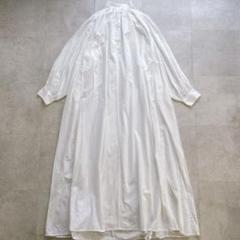 近年 TEN×RON HERMAN カフタンドレス シャツワンピース マキシ 白