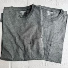 メンズ 半袖 Tシャツ2枚セット Mサイズ ダークグレー