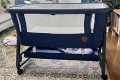Maydolly ネイビー ベビーベッド　バシネット Amazon.com: 3-in-1 Baby Bassinet Bedside Sleeper, Baby