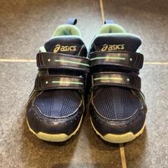 asics キッズスニーカー　星　青
