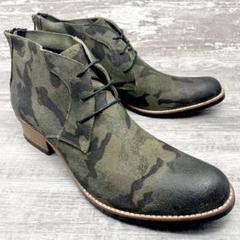 348【極美品】RAUDiチャッカブーツ カモフラ　緑〈44〉参考15620円