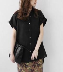JOURNAL STANDARD relume＊リネン ブラウス＊黒 ブラックのサムネイル