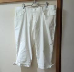 新品タグ付き 4L 裾リボンクロップドパンツ 48cm丈