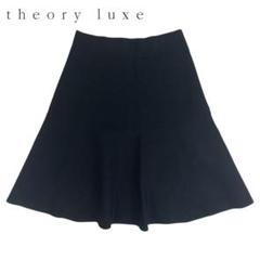 07T733☆ theory luxe ストレッチ◎ ひざ丈 フレアスカート M