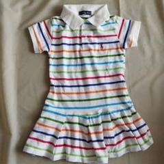 POLO 　FUSHI ストライプ ワンピース L