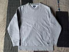 90s XL old stussy vtg スウェット リバース 無地 紺タグ トップス