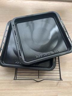 【新品未使用】SHARP ヘルシオ 角皿2枚 調理網2枚 (¥16,280相当) SHARP - 【未使用】シャープ ヘルシオ角皿の通販 by R