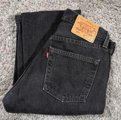 90s USA製 後染め サルファブラック Levi’s 501 ブラックデニムのサムネイル