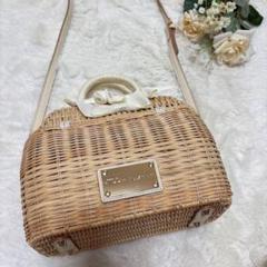 ジルバイジルスチュアート　カゴバッグ　ラタン　ショルダーバッグ
