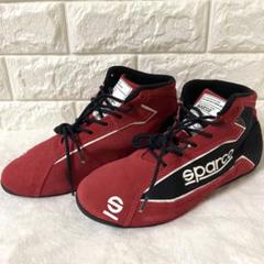 【27㎝】サベルト FIA基準 スエード 4輪ドライバー用レーシングシューズ 赤 sparco スパルコ レーシングシューズ 4輪用 SLALOM+ スラローム