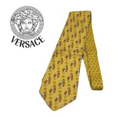 VERSACE ネクタイ 総柄　3点セット！ 美品】ヴェルサーチ ネクタイ 総柄 メデューサ バロック シルク
