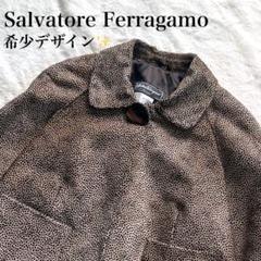 希少】Salvatore Ferragamo フェラガモ ショート丈 ジャケット 希少】Salvatore Ferragamo フェラガモ ショート丈 ジャケット