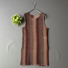 美品✨センソユニコ ノースリーブ チュニック ベスト 伸縮性 グラデーション
