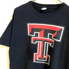 80s ヴィンテージ　Tシャツ　T デカロゴ　ブラック　黒　メンズ　古着