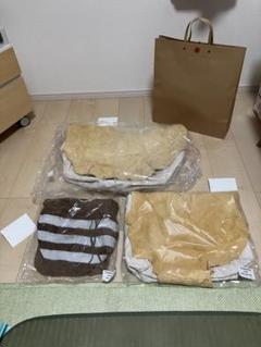 ヴィンテージ 本藍染 鹿革 ディアスキン がま口 和装用バッグ ハンドバッグ ヴィンテージ アンティーク 本革 レザー がま口 ハンドバッグ