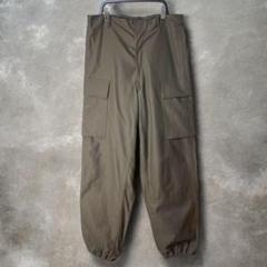 80s vintage オランダ軍 無地 モールスキン カーゴ ミリタリーパンツ