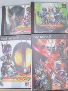 PS1　PS2　仮面ライダー4枚セット　響鬼 初回生産版　555　龍騎　アギト