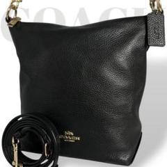 極美品✨コーチ　2way　アビー　ショルダーバッグ　オールレザー　斜め掛け　黒