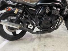 CBX400F アウトバーンテール黒青2型ラメカラーメッシュフェンダー