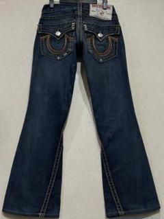トゥルーレリジョン RAINBOW JOEY ブーツカット デニムパンツ W28 TRUE RELIGION トゥルーレリジョン RAINBOW JOEY ブーツカット