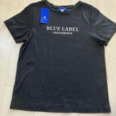 BLUE LABEL CRESTBRIDGE◆半袖カットソー/38/コットン/BLU/55P45-354-20// BLUE LABEL CRESTBRIDGE(ブルーレーベルクレストブリッジ
