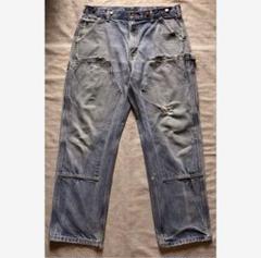 【鬼ヒゲ】Cahartt ダブルニー デニムペインターパンツ フェード グランジ 鬼ヒゲ】Cahartt ダブルニー デニムペインターパンツ フェード