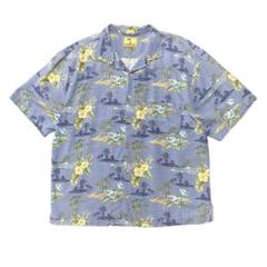 USA 古着 ジャマイカジャックス シルク 開襟 アロハシャツ ハワイアンシャツ