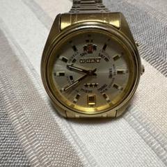 1470 ORIENT 自動巻ゴールド文字盤腕時計70Sアンティーク